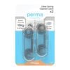 Perma Child Safety Clear Spring Cabinet Latches - 2 Pack