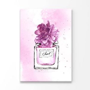 Purple Shaded Perfume and Flowers   Print 100% Australian Made 100 x 150cm  (Stretched)