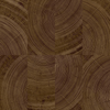 Grandeco 53cm x 10.05m Dark Wood Geometric Wallpaper