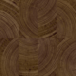 Grandeco 53cm x 10.05m Dark Wood Geometric Wallpaper