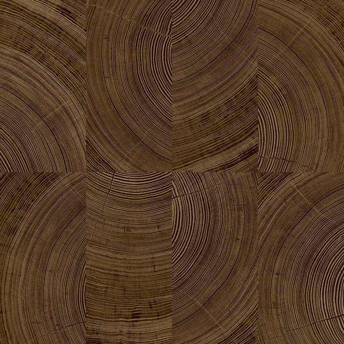 Grandeco 53cm x 10.05m Dark Wood Geometric Wallpaper