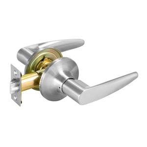 Delf Satin Chrome Pomona Passage Lever Set