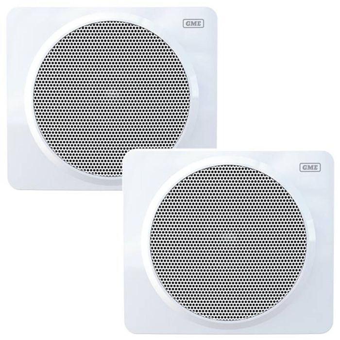 GME GS420W 80W 5" Marine Box Speakers - White