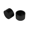 Pillar 25mm Black Curtain Rod Finial Cap - 2 Pack