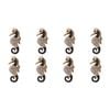 8PK LVD Magnet Elegant Seahorse Decorative Home Decor Ornament 2.5x5.5cm