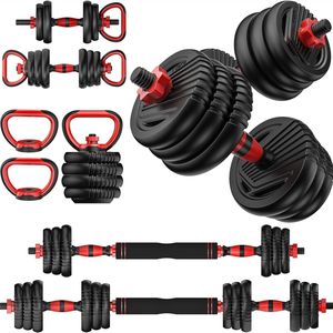 FOHOA 20kg Adjustable Dumbbell Set with Connector