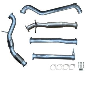 Ignite Exhausts Turbo Back For Mazda Bt50 3.2l 3" Cat & Hotdog Raw Aluminised Steel