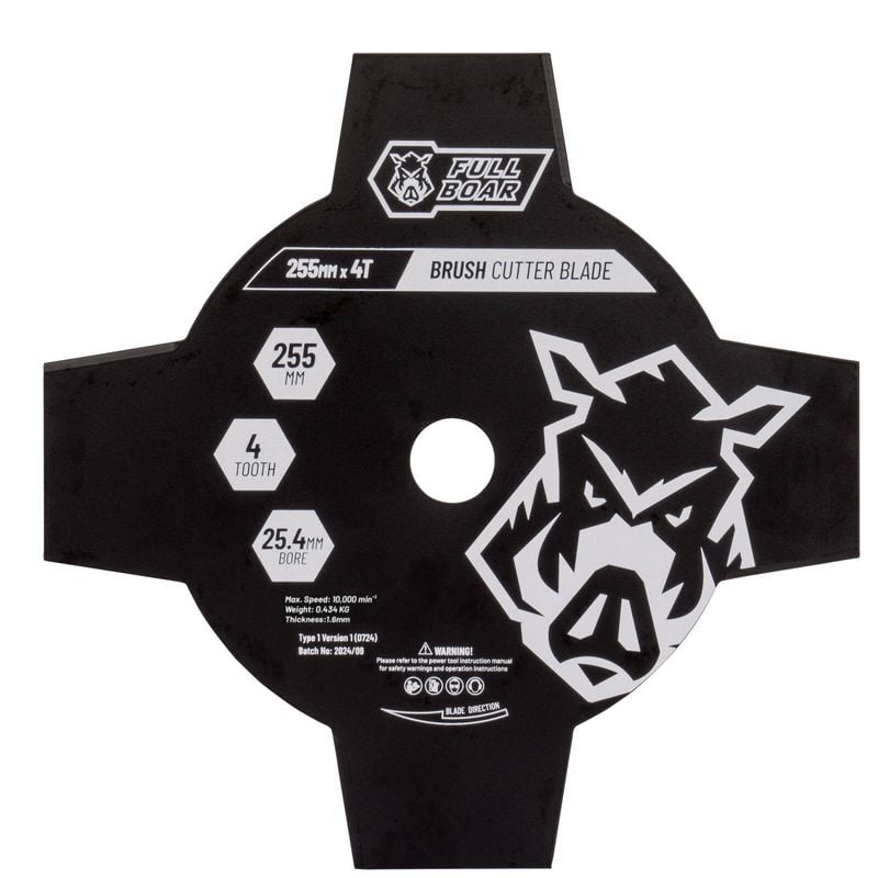 255mm x 4T Brush Cutter Blade