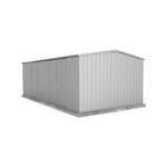 Absco Sheds 5.96 x 3.00 x 2.06m Workshop Three Door Garden Shed - Zincalume