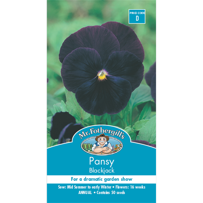 Mr Fothergill's Pansy Blackjack Flower Seeds