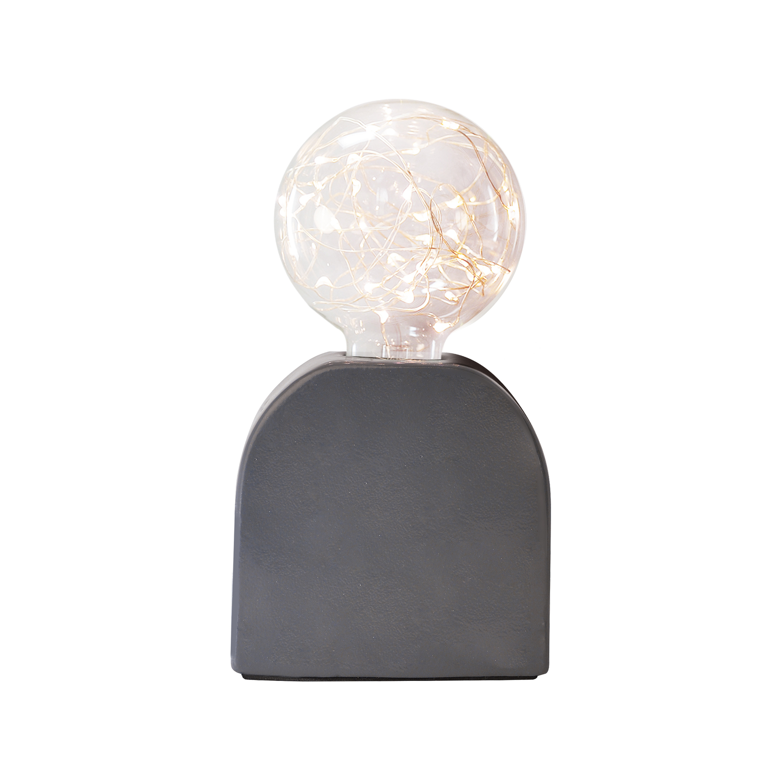 Mirabella Yumi Matte Grey Ceramic Table Lamp product image
