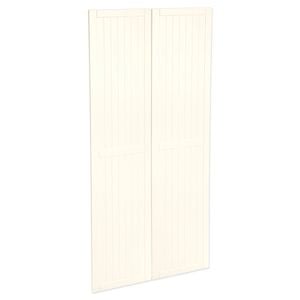 Kaboodle 900mm Antique White Country Pantry Doors - 2 Pack