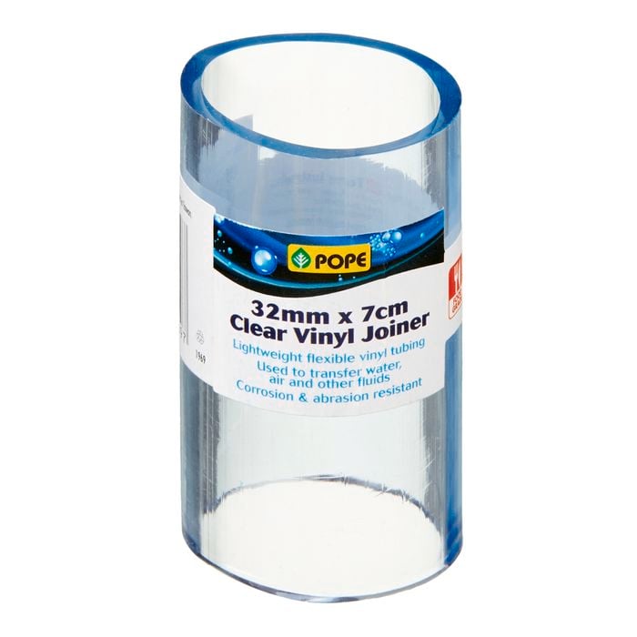 Pope Clear Vinyl Tubing Joiner 32 x 70mm