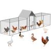 Advwin Large Walk-in Pet Chicken Run Coop Cage Rabbit Hutch