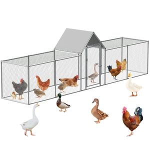 Advwin Large Walk-in Pet Chicken Run Coop Cage Rabbit Hutch