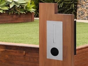 Letterbox in a front yard