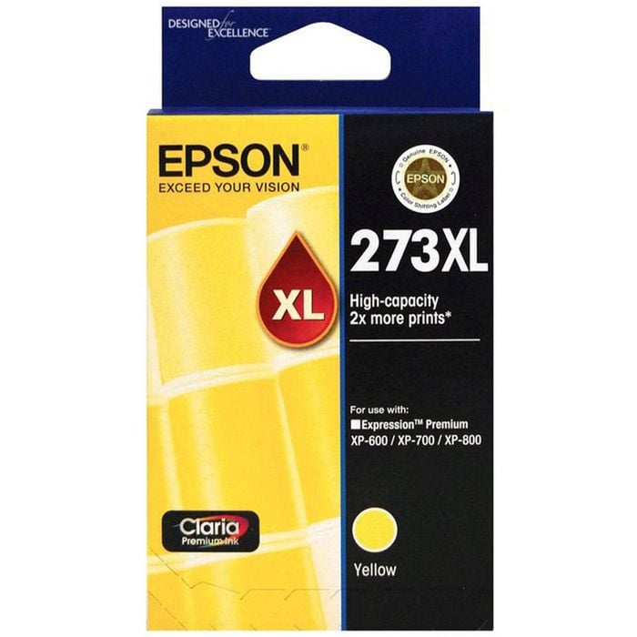 Epson GENUINE Original Epson 273XL Yellow Ink Cartridge High Capacity Claria T275492