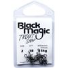 Black Magic Spiral Trout Fishing Snap Clip 2 (15kg Breaking Strength)