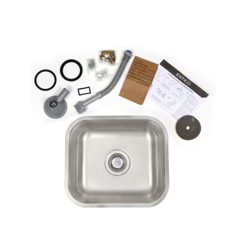 Estilo Single Bowl Sink Rectangular With Overflow Kit - Bunnings New ...