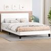 Alfordson Bed Frame Double Size Leather White