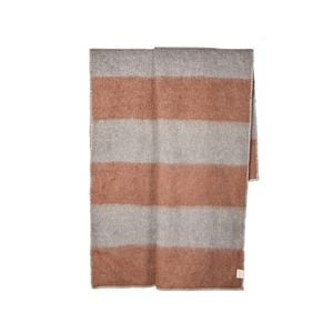 Amalfi Velora Stitch Throw Brown & Grey 130x180cm