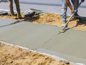 new concrete path way
