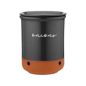 Ladelle Eco Terracotta Onion Vault 16.5x16.5x21cm Charcoal