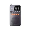 Fm Mini Radio With Dual Antenna Black