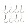 Everhang 28mm White PVC Cup Hook - 8 Pack