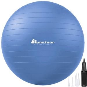 METEOR Blue 45-55cm Yoga Ball with Pump