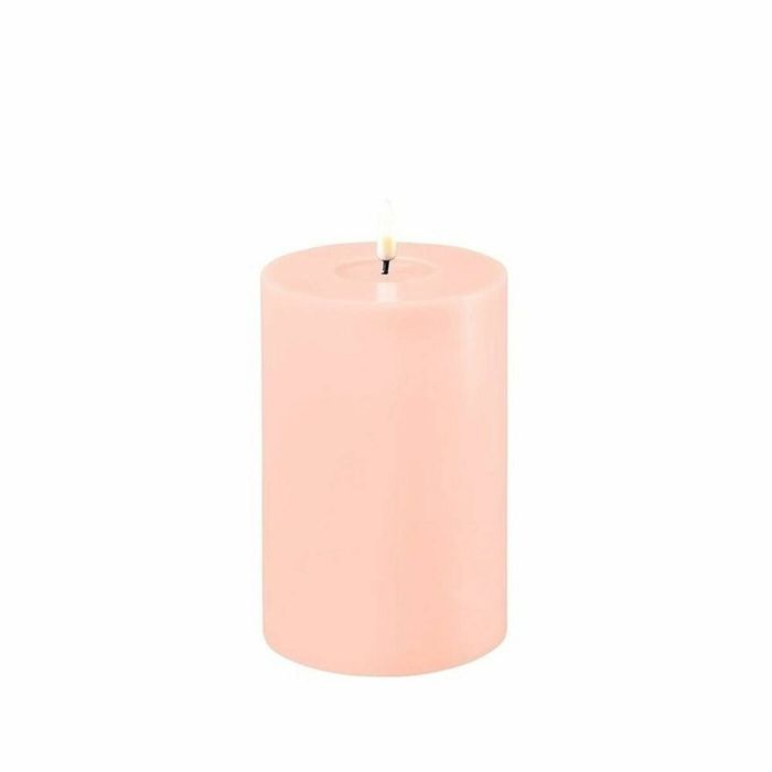 Deluxe Homeart Flameless Candle - Light Pink 10 x 15cm