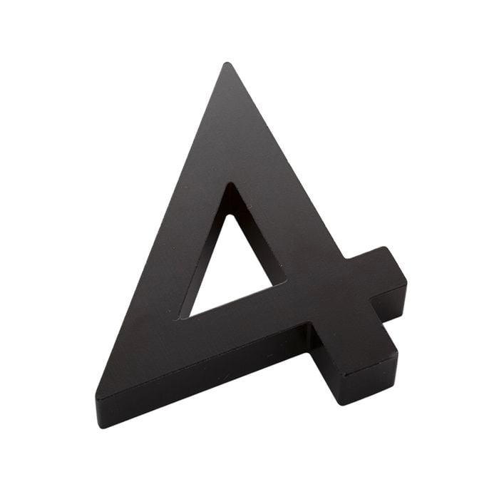 Sandleford 100mm Black Edge House Number 4