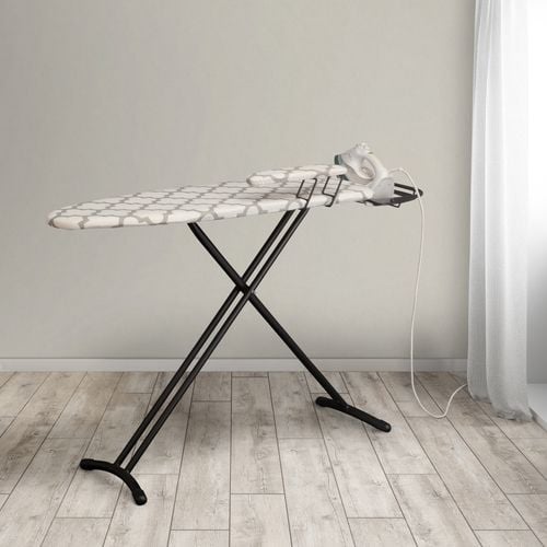 A TopDry free standing ironing board