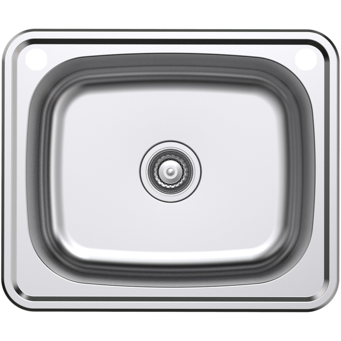 Estilo 45L Stainless Steel Laundry Tub Bench Mount with Bypass Kit