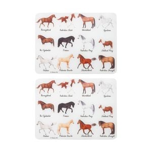 2x Ashdene Best In Breed Farm Surface Protector Placemat Horse Animal Art