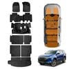 3D Floor Mats Boot Liner Set for Isuzu MU-X MUX 2022-Onwards All Weather Heavy Duty Cargo Kick Mats Back Seat Protector Cover