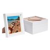 Nicola Spring 8" X 8" White 3d Box Photo Frames - 6" X 6" Mount - Pack Of 5