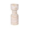 Contemporary Carved Loop Pillar Candleholder 12x30cm