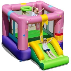 Costway Inflatable Bounce House Bouncy Jumping Castle Slide No Blower