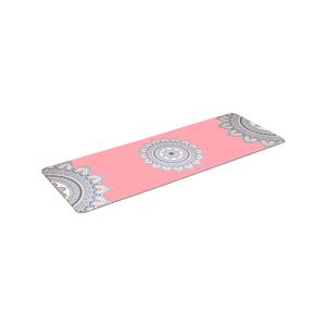 Centra Foldable Yoga Mat Non-Slip Lightweight Odourless Non-toxic Eco-friendly for Home Gym & Travel Pink