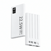 Veloreo Portable Charger 10,000mAh 22.5W Power Bank Fast Charge 16 15 14 Type C Lightning White