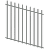 ProtectorAl 0350-1200W x 1200H Palladium Silver Batten Pool Fence Panel Raked Up to 15º