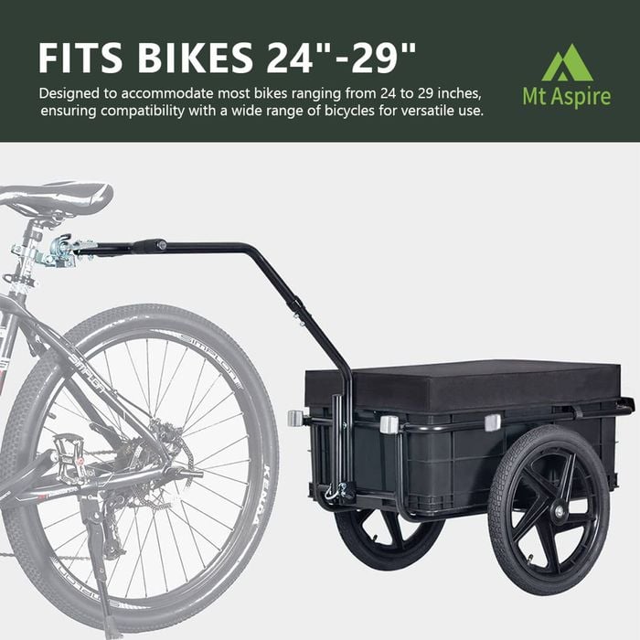 Folding Bike Retrospec Rover Hauler Cargo Bike Trailer Folding