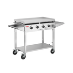 BeefEater Stainless Steel Clubman 4 Burner BBQ and Trolley