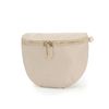 Tosca Sling Lightweight Vegan Crossbody Compact Shoulder Handbag Beige w/Strap
