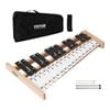 VEVOR Glockenspiel Xylophone White 27 Notes Wooden with 4 Mallets Carrying Bag for Music