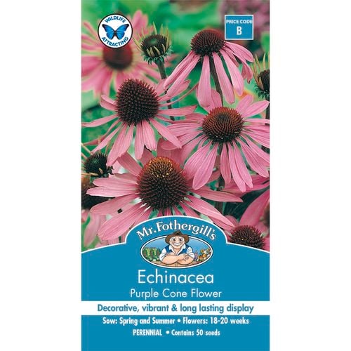 Mr Fothergill's Echinacea Purple Cone Flower Seeds - Bunnings Australia