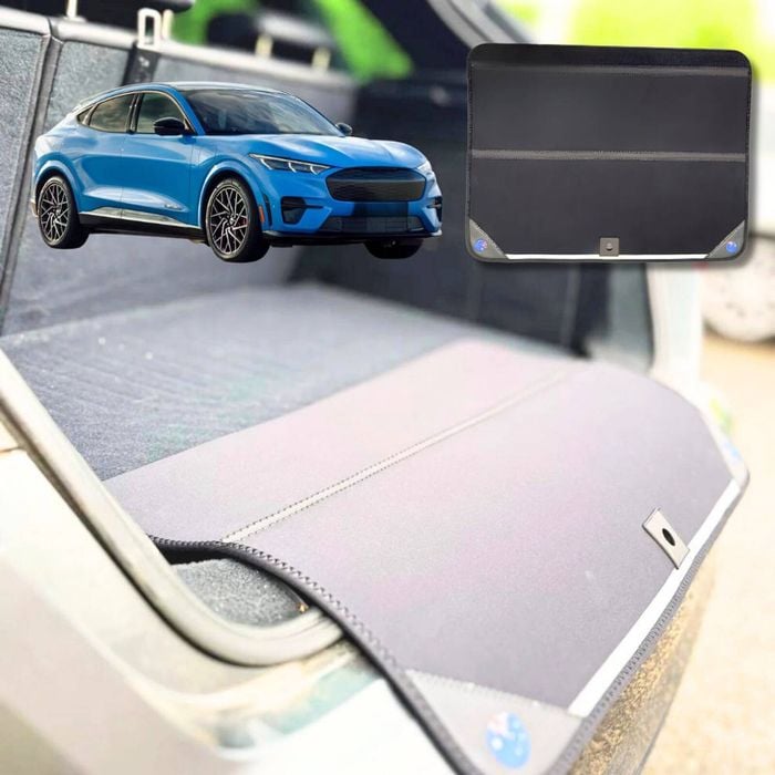 6D Diamond Car Boot Mat for Ford Mustang Mach-E 2021-Current-upper-Cargo Mat-Black-Outback GT