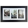 Frankie & Me Wooden Collage 4x6'' Triple Picture Frame Home/Office Decor Black