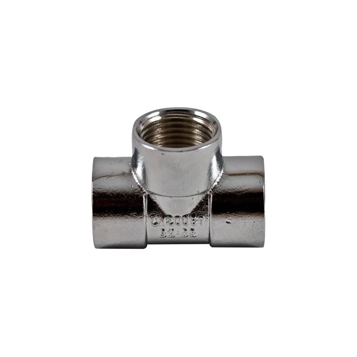 Brasshards 15mm Chrome Plated Brass Screwed Tee LF